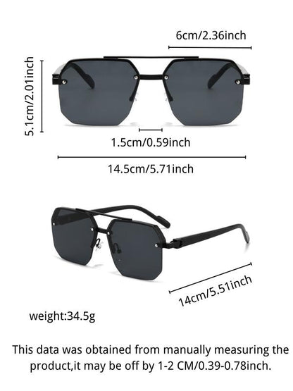 ShineThru Retro Square UV Sunglasses