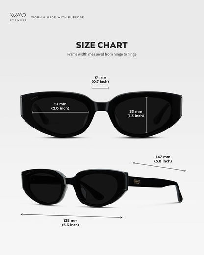 Flat Cat-Eye Sunglasses